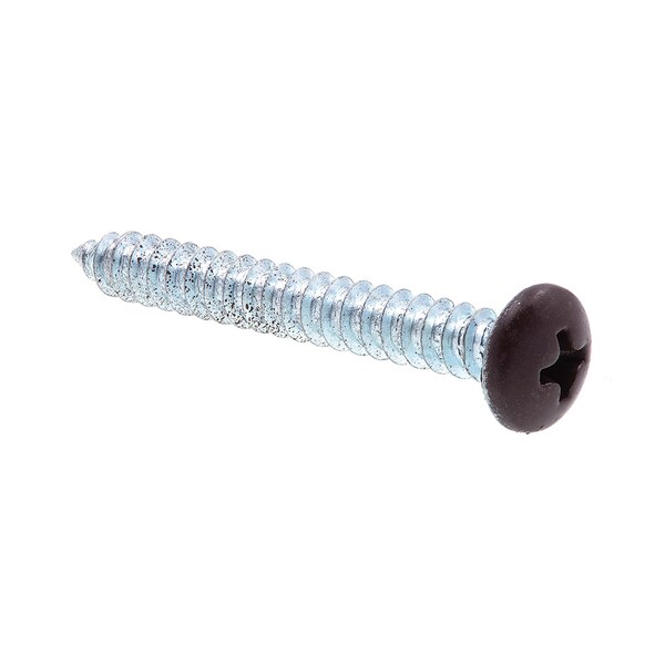 Prime-Line Sheet Metal Screw S-Tap Pan Head Phil Dr No. 10 X 1-1/2in Zinc Pl Steel Black Head 25PK 9155387 - main